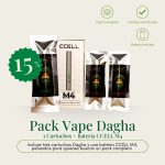 Pack Vape Dagha – 3 Cartuchos + Batería CCELL M4